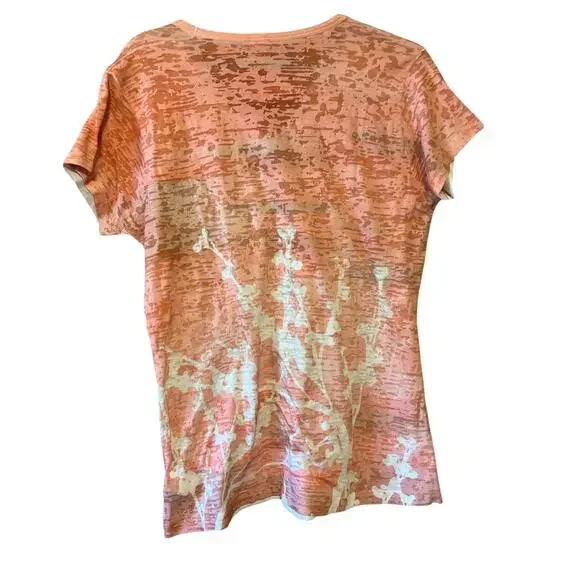 North Face Women's Printed V-Neck T-Shirt Size Large - Picture 2 of 6